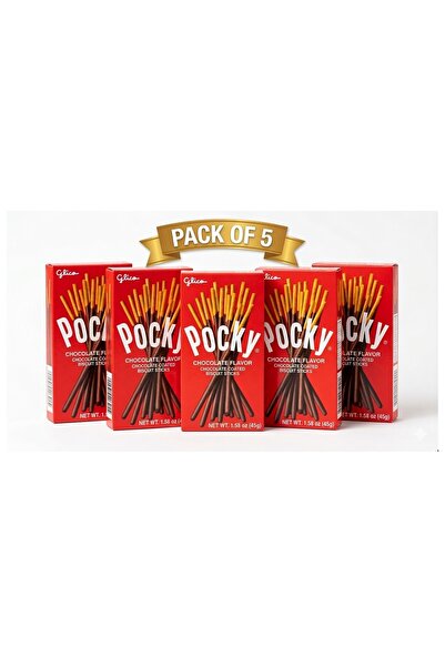 Trendyol Generic أعواد بسكويت بوكي المغطاة بالشوكولاتة 45 غرام | عبوة من 5 قط...