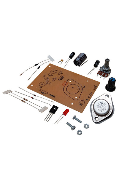 Devre Dünyası 2N3055 ile DC 0-12V 1A Ayarlı Güç Kaynağı Kendin Yap Hobi Devre...