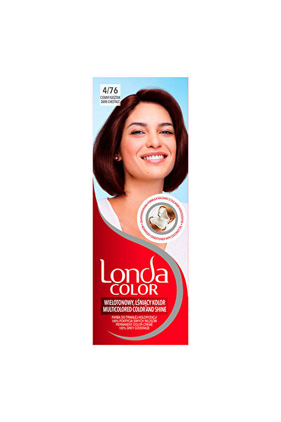 Londa Color, vopsea de par, nuanta castaniu inchis, nr 4/76