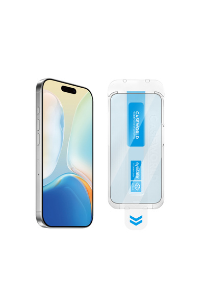 CaseWorld iPhone 16 Plus Applicator Series 2.5D Sapphire 0.33mm Screen Protec...
