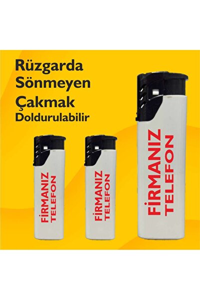 MRY RÜZGAR ÇAKMAK - 100 ADET ÇİFT YÖN BASKILI