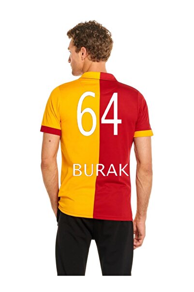 Galatasaray Orijinal 5 Yıldız Polo Yaka Forma T-Shirt Kişiye Özel İsim ve Num...