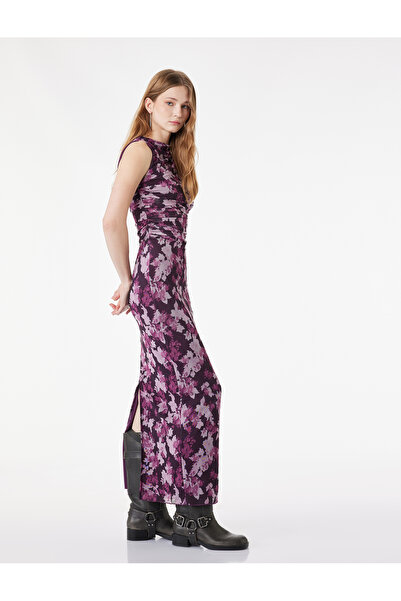Koton Brown Teenage Plain Polyester Dress