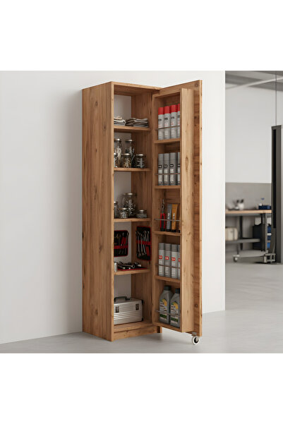 Misterium Lite Çok Amaçlı Kiler Erzak Dolabı - Mutfak Balkon Alan Düzenleyici...