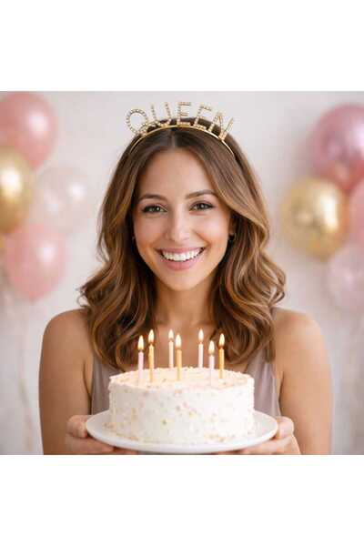 Happyewent Queen Stone Crown – Gold Color Crystal Stone Party Crown |   Women...