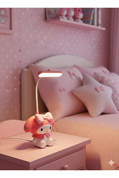 Allians Sevimli My Melody ve Kuromi LED Masa Lambası, çocuk odası için ideal