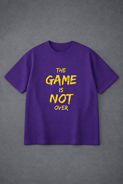 VODEXA Tricou oversize unisex GAME IS NOT Imprimat 100% bumbac Tricou confort...