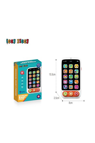 Interaktivna Zabava Iggy Ziggy Telefon muzical, jucarie, pentru prescolari