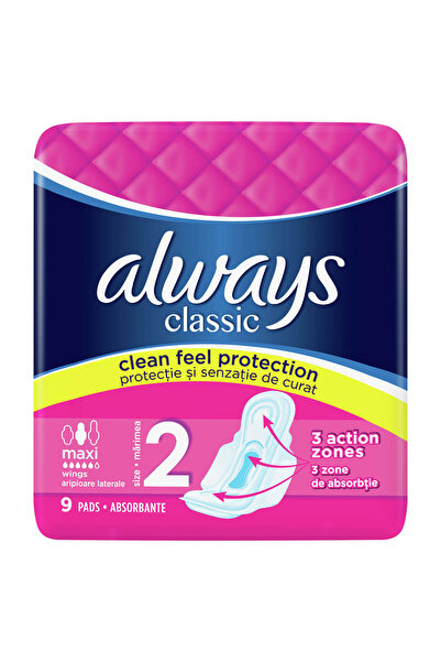Always Classic Super Plus, absorbante igienice, marime 2, 9 buc