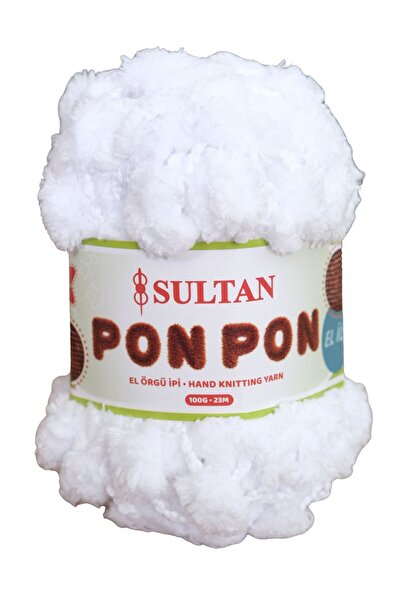Sultan Pon Pon El Knitting Yarn 901 / 5 Pieces