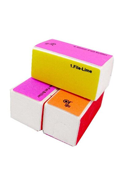 OR Bleu CT439 3-Piece 4 Way Mini Nail Buffer Multicolour