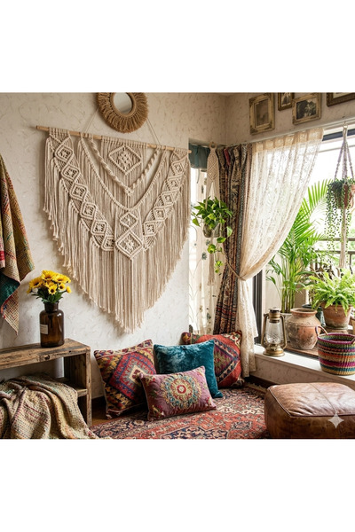 HandMadeCorner Efza Makrome Duvar Süsü Dekorasyon