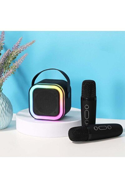 Arabest جهاز كاريوكي للأطفال مزود بميكروفونين لاسلكيين، وسماعة بلوتوث محمولة،...