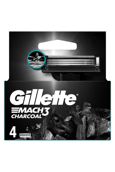 Gillette Mach3 Charcoal, rezerva aparat de ras, 4 buc