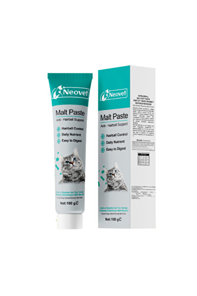 Neovet Malt Paste | Kedi Tüy Yumağı Önleyici Malt