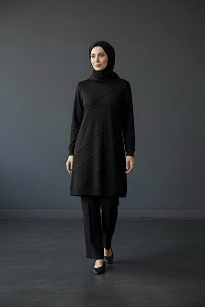 Alkım Stone Detailed Tunic with Cotton Details