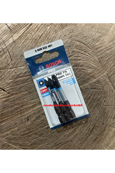 Bosch İMPACT BİTS UÇ PH1 SAC VİDA SIKMA UCU PH2 -PH3 BİTS UÇ CARBON ÇELİK 3LÜ