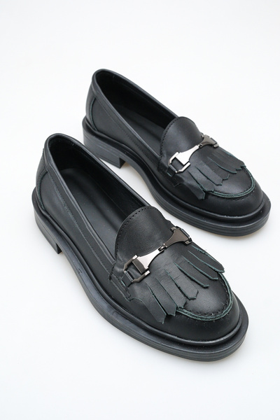 FEMME Mocasin cu cataramă pentru femei piele naturală loafers Pantofi casual ...