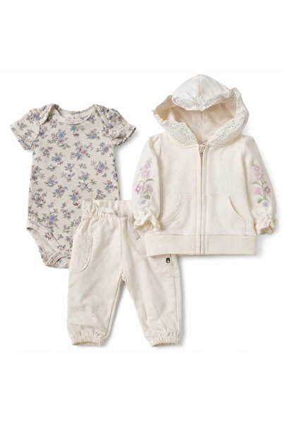 OMS Set din 3 piese din fleece de bumbac 0-3 luni