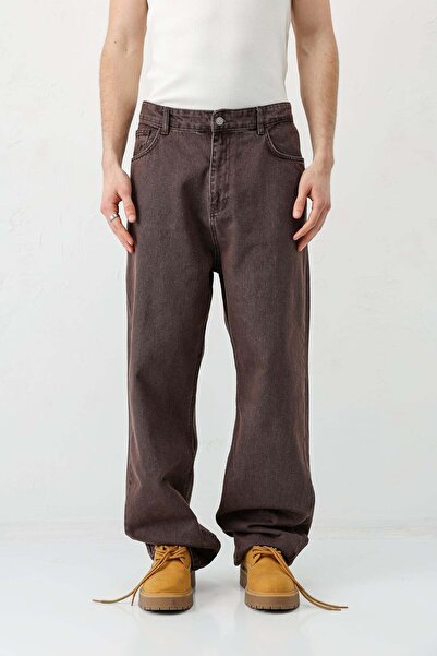 VAMOSCLO Baggy Fit Jean Kahve