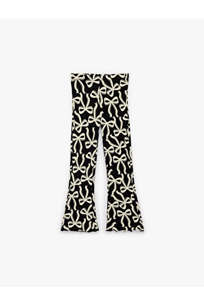 Koton Black Girls Jersey Leggings