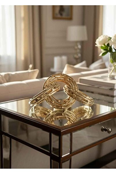 ROSSEV Dekoratif Zincir Antik Eskitme Altın Salon Aksesuarı