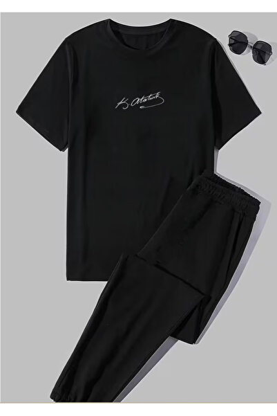 Oceanwear Mustafa Kemal Atatürk İmza B Printed Short Sleeve Crew Neck Tshirt-...