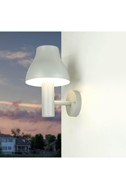 Licht-Erlebnisse Outdoor LED Wall Light Aluminum Elegant Design – Silver 29cm
