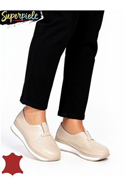 ANGEL BLUE Women's casual shoes made of natural Leather with elastic insert a...