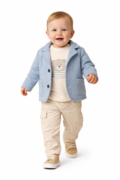 mumbino Boy's 3-Piece Jacketed Suit / Jacket - T-Shirt - Pants 3-Piece Set 06...