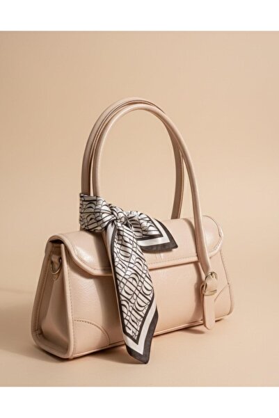 BUSHU وشاح مربع للنساء – منقوش وشاح صغير للشعر، حقيبة وإكسسوارات للرقبة