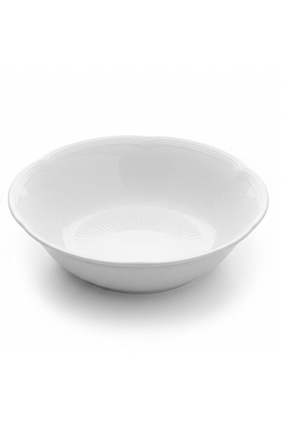 AKDC Luphar White Round Ceramic Soup & Noodle Bowl, 7.5 Inch