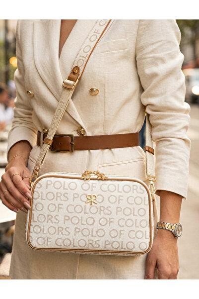 Çanta Trend Γυναικεία τσάντα ώμου Polo Of Colors 5-Eye Monogram Faux Leather ...