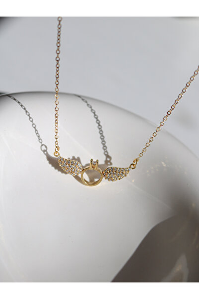 Reorah Collection Rhinestone Wing Necklace