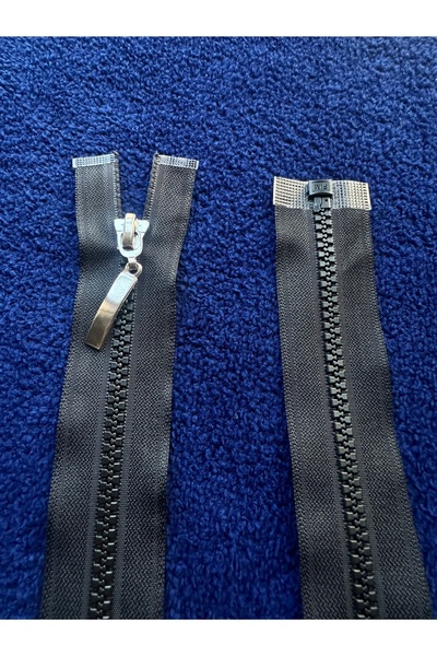 e tuhafiye 1 Adet Fim 75 Cm Siyah Kemik Dişli Mont, Ceket, Hırka, Çanta Fermuarı