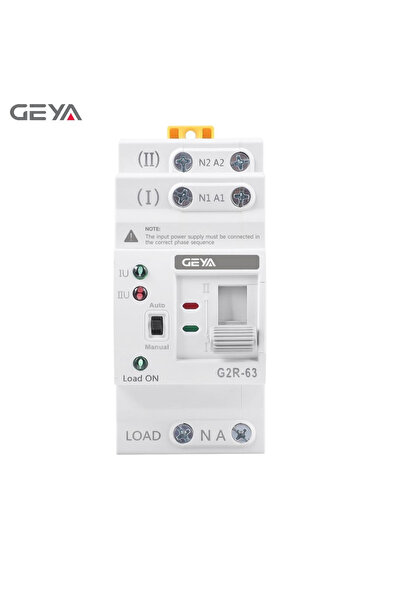 GEYA G2R-63 2P – Comutator de transfer automat 63A, 230V, monofazat, montare ...