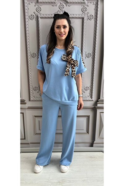 OnlyForYou Trening dama din vascoza elastica, cu funda aplicata si design ani...