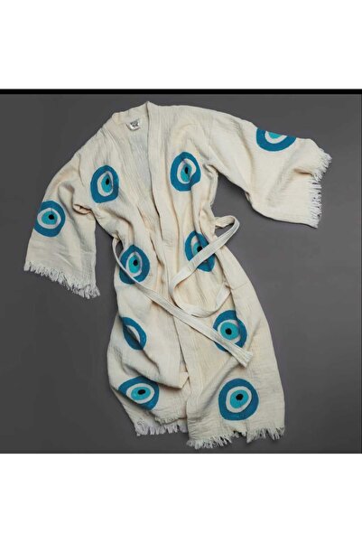Home Ham pamuklu nazar göz plaj ev giyim kimono