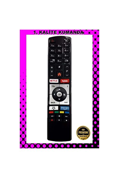 Vestel 1.KALİTE KUMANDA --Maza-Mapp 1182 Netflix-YouTube Lcd Led Tv Kumandası...