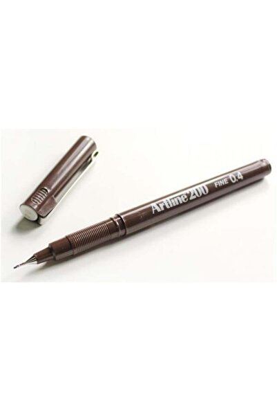 artline Fineliner باللون البني الداكن 0.4 مم - عبوة من 12 قطعة