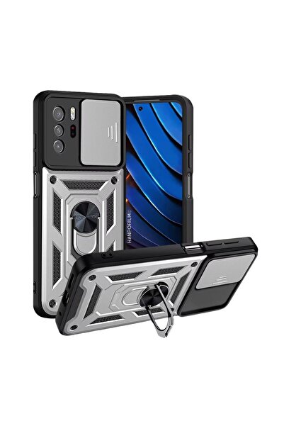 HANPORIUM حافظة تانك متوافقة مع Poco X3 GT - غطاء خارجي مدرع للحماية من الصدم...