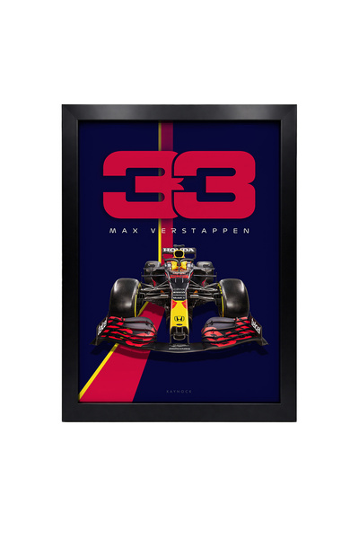KAYNOCK Max Verstappen, Formula 1, F1, Red Bull, Tablo Seti, Poster Tablo Dij...