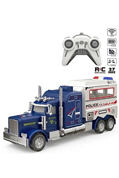 TOY LAND R/C City Police Truck Toy with Controller & Rechargeable Battery – 2...