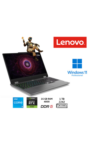 LENOVO Loq 15IAX9 83GS00PDTR Intel Core I5-12600HX 16gb 1TB SSD RTX3050-6GB 1...