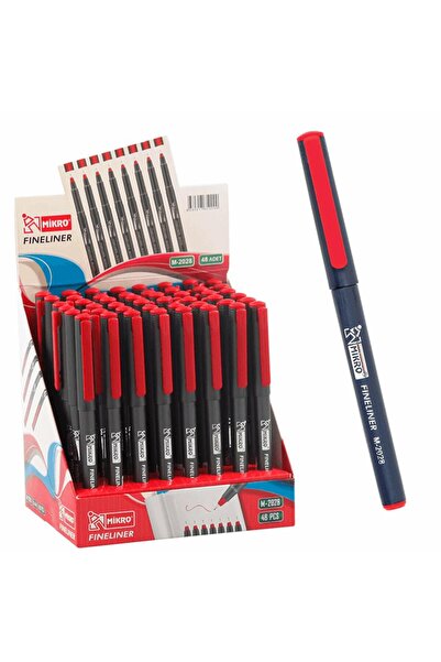 Mikro Fineliner Standlı Kalem Kırmızı M 2028-48