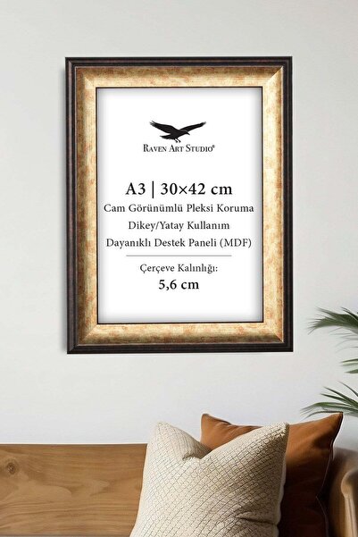 Raven Art Studio Aura A3-30x42cm Aur antic pentru imagini, fotografii, docume...