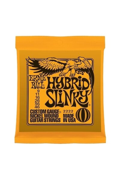 Ernie Ball Corzi de chitară electrică hibridă Slinky 9-46