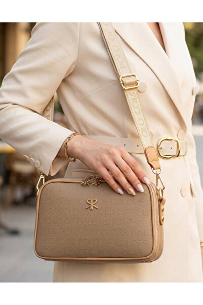 Çanta Trend Polo Of Colors Mink 5 Ζωντανές Χρώματα Ανάγλυφο Τεχνητό δέρμα Στα...