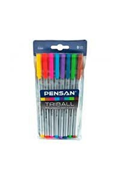 Pensan قلم حبر جاف قبلي ملون 8 قطع