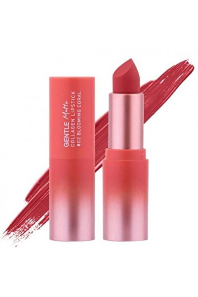 Bright Gentle Matte Lipstick Blooming Coral by Baby
